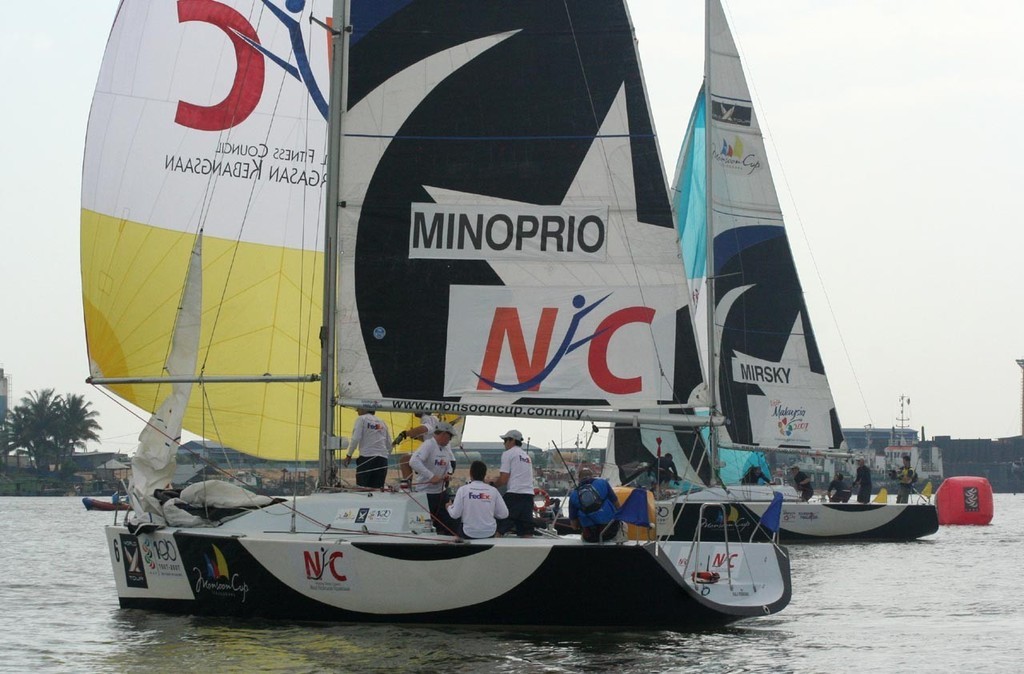 Minoprio v Mirsky sailoff in light conditions - Monsoon Cup © Sail-World.com /AUS http://www.sail-world.com